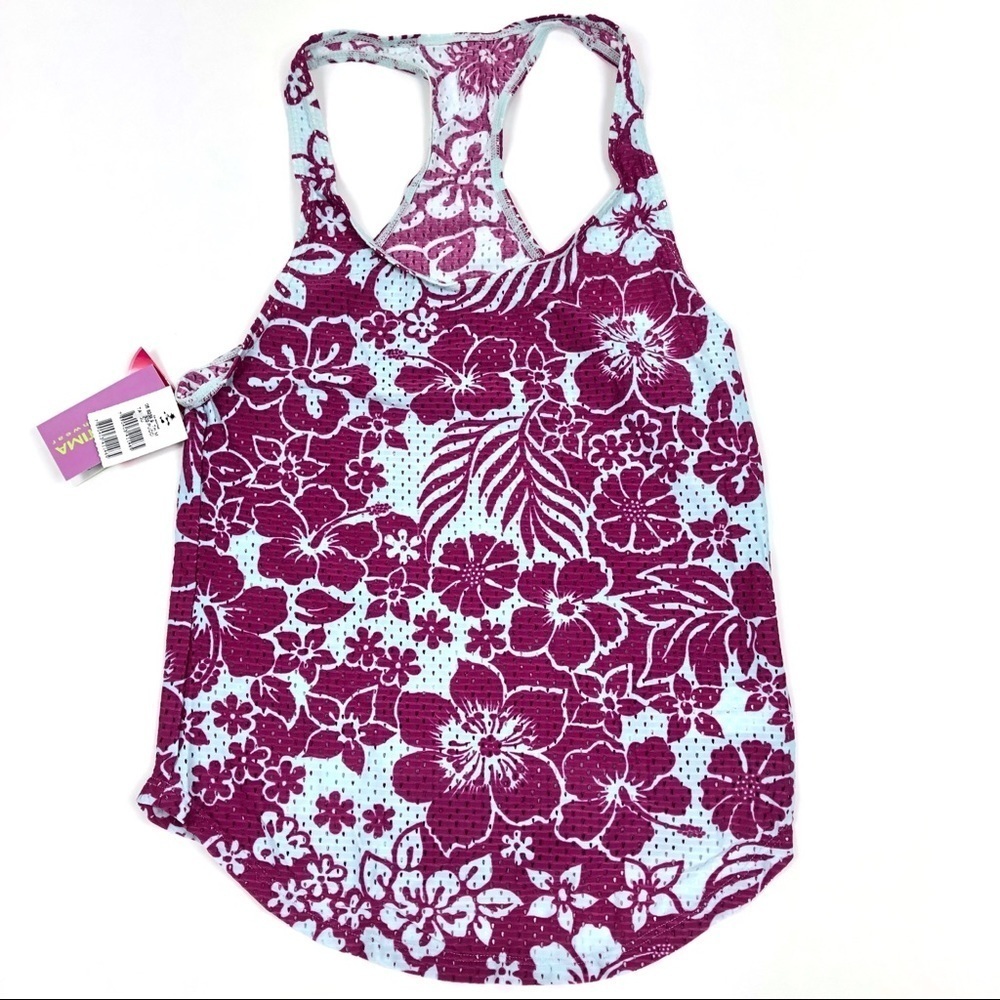 Cia Maritima jersey Beach coverup tank hibiscus